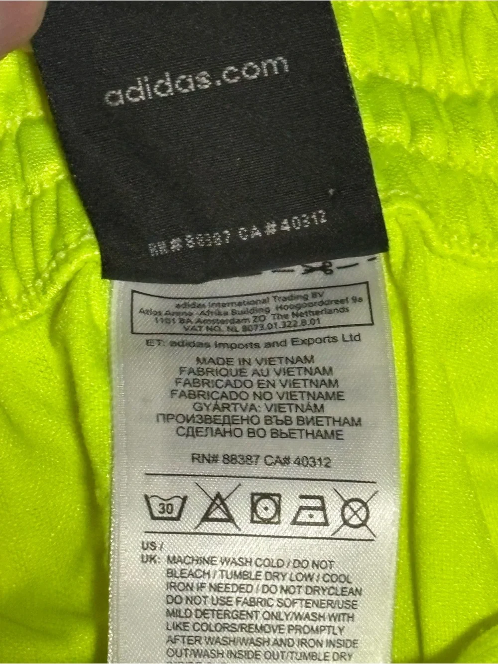 adidas Men’s Bolt Yellow Athletic Basketball Shorts